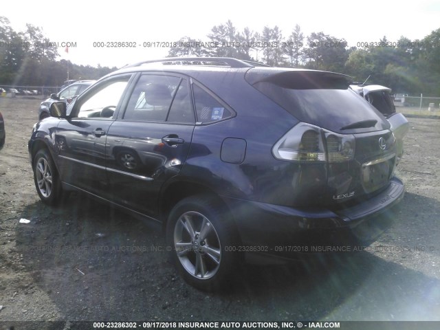 JTJHW31U860043575 - 2006 LEXUS RX 400 BLUE photo 3