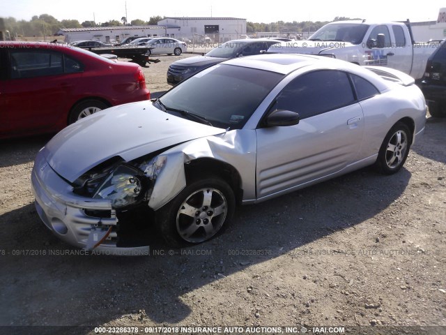 4A3AC44G34E061102 - 2004 MITSUBISHI ECLIPSE GS SILVER photo 2