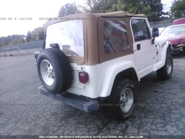 1J4FY49S7XP429016 - 1999 JEEP WRANGLER / TJ SAHARA WHITE photo 4