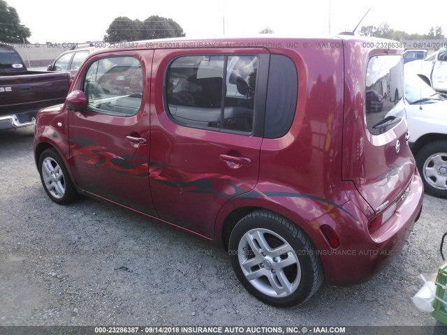 JN8AZ28R99T121652 - 2009 NISSAN CUBE S/SL RED photo 3