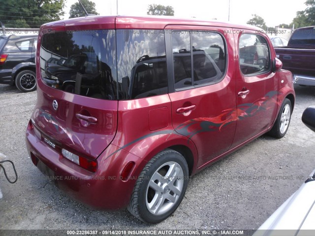 JN8AZ28R99T121652 - 2009 NISSAN CUBE S/SL RED photo 4