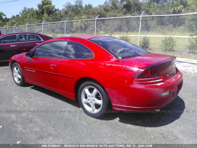 4B3AG52H21E013742 - 2001 DODGE STRATUS R/T RED photo 3