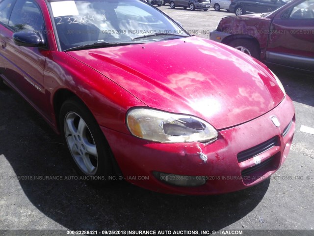 4B3AG52H21E013742 - 2001 DODGE STRATUS R/T RED photo 6