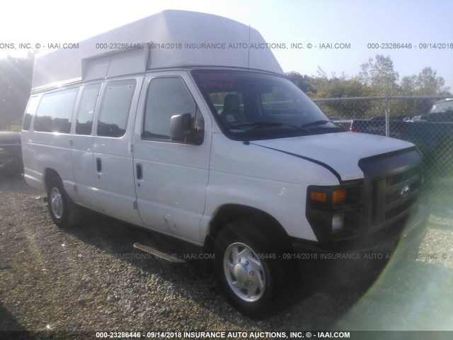 1FTSS3EL1BDB13880 - 2011 FORD ECONOLINE E350 SUPER DUTY VAN WHITE photo 1