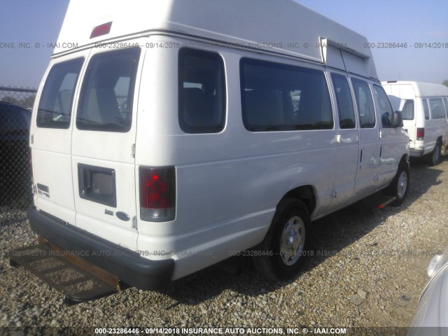 1FTSS3EL1BDB13880 - 2011 FORD ECONOLINE E350 SUPER DUTY VAN WHITE photo 4