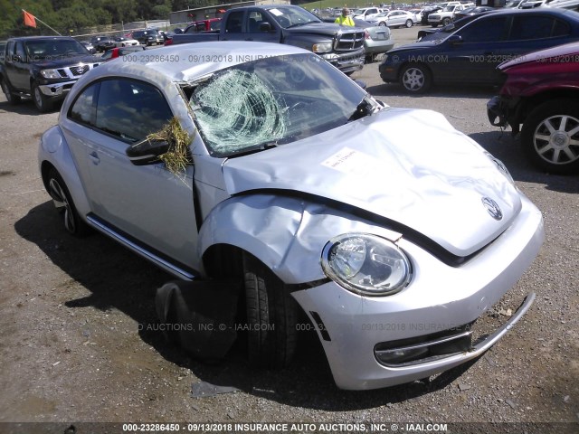 3VW467AT7CM638553 - 2012 VOLKSWAGEN BEETLE TURBO SILVER photo 1