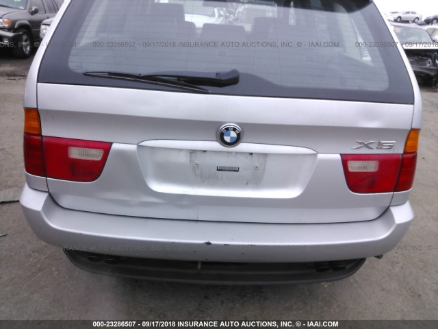 WBAFB33501LH13283 - 2001 BMW X5 4.4I SILVER photo 6
