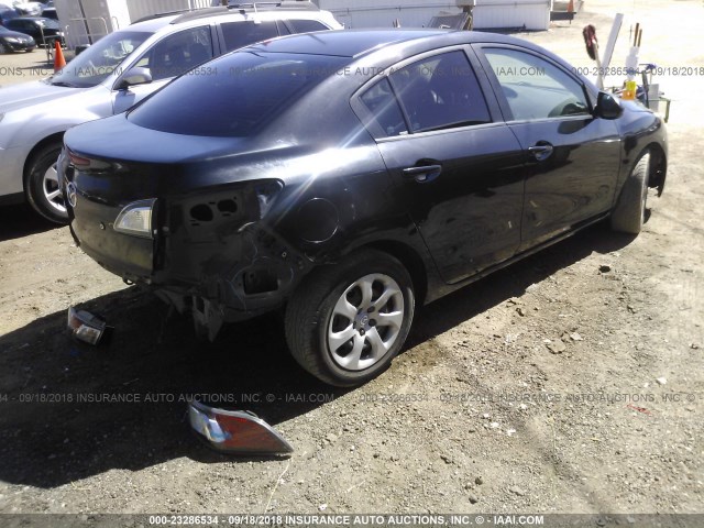 JM1BL1SGXA1147468 - 2010 MAZDA 3 I BLACK photo 4