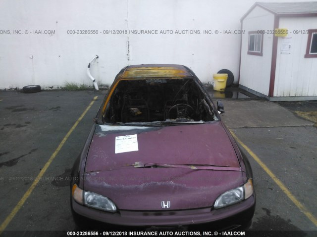 JHMEG8547NS041036 - 1992 HONDA CIVIC DX/LX RED photo 6