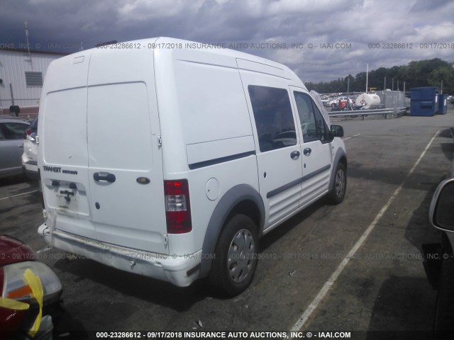 NM0LS7BN9CT113602 - 2012 FORD TRANSIT CONNECT XLT WHITE photo 4
