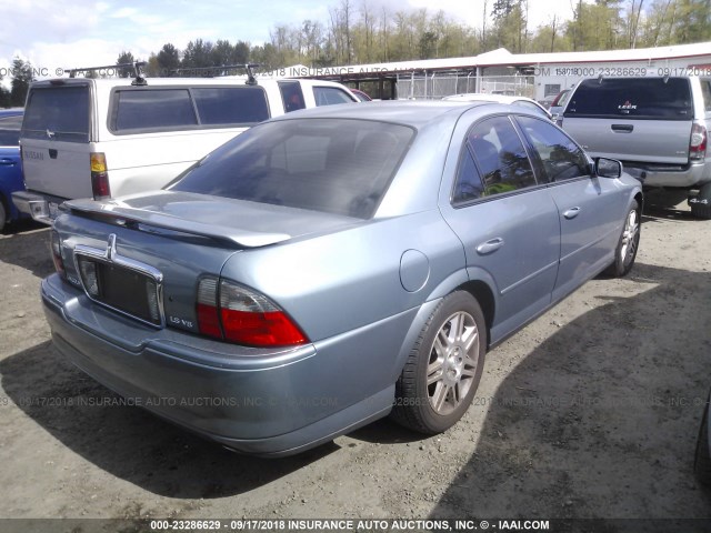 1LNHM87A63Y688415 - 2003 LINCOLN LS TEAL photo 4