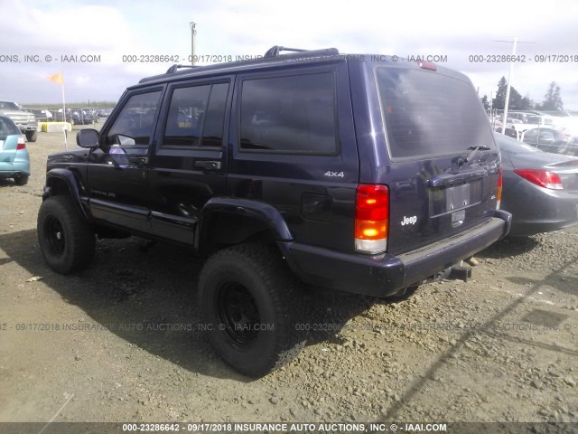 1J4FJ68S6WL178075 - 1998 JEEP CHEROKEE SPORT/CLASSIC იასამნისფერი ფოტო 3