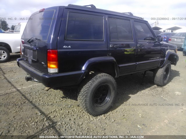 1J4FJ68S6WL178075 - 1998 JEEP CHEROKEE SPORT/CLASSIC იასამნისფერი ფოტო 4