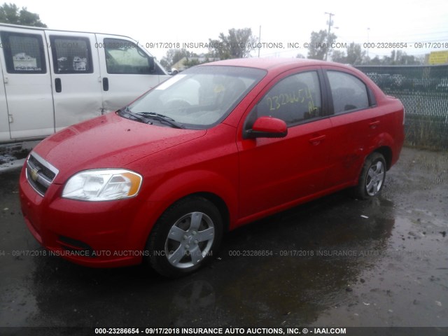 KL1TD5DE0AB085424 - 2010 CHEVROLET AVEO LS/LT 红色 照片 2