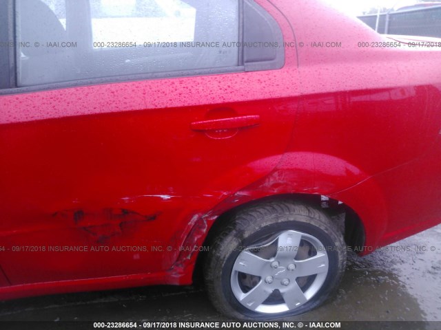 KL1TD5DE0AB085424 - 2010 CHEVROLET AVEO LS/LT 红色 照片 6