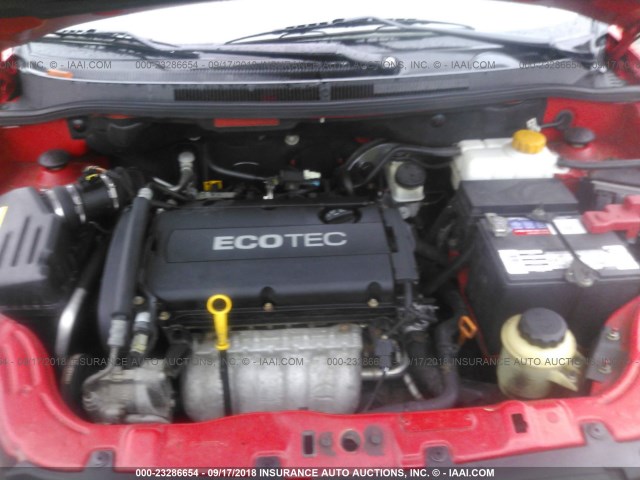 KL1TD5DE0AB085424 - 2010 CHEVROLET AVEO LS/LT 红色 照片 9