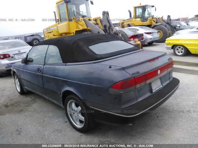 YS3DD75B5T7001478 - 1996 SAAB 900 S BLACK photo 3