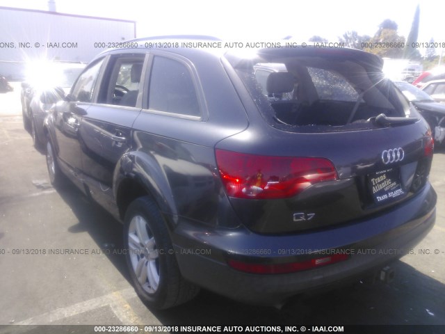 WA1AY74L38D038072 - 2008 AUDI Q7 3.6 QUATTRO GRAY photo 3