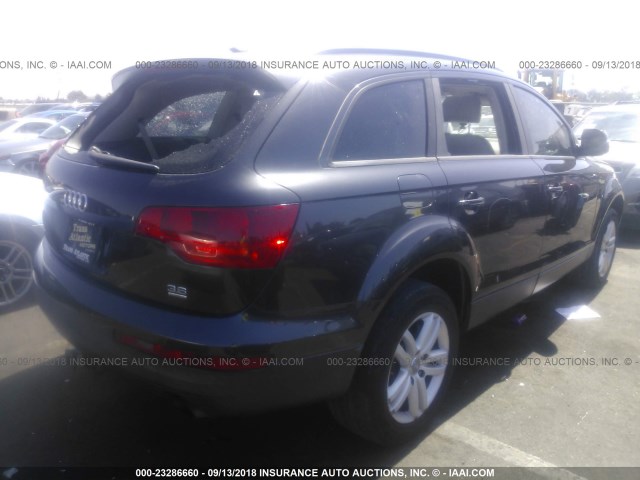 WA1AY74L38D038072 - 2008 AUDI Q7 3.6 QUATTRO GRAY photo 4