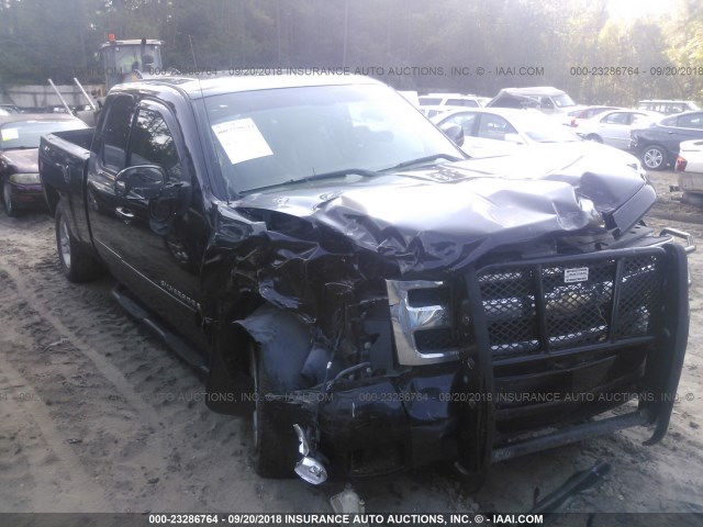 2GCEK19J571624666 - 2007 CHEVROLET SILVERADO K1500 BLACK photo 1