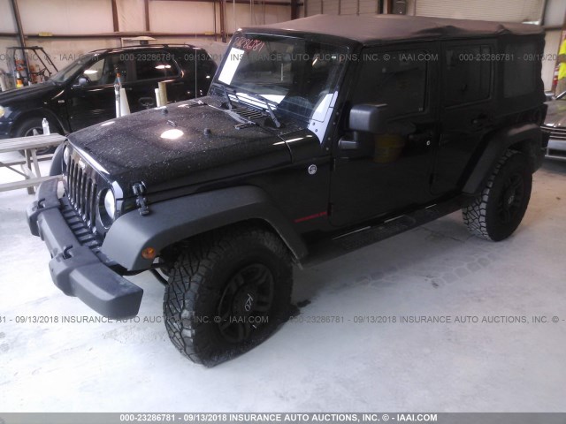 1C4BJWDG4CL234967 - 2012 JEEP WRANGLER UNLIMITE SPORT BLACK photo 2