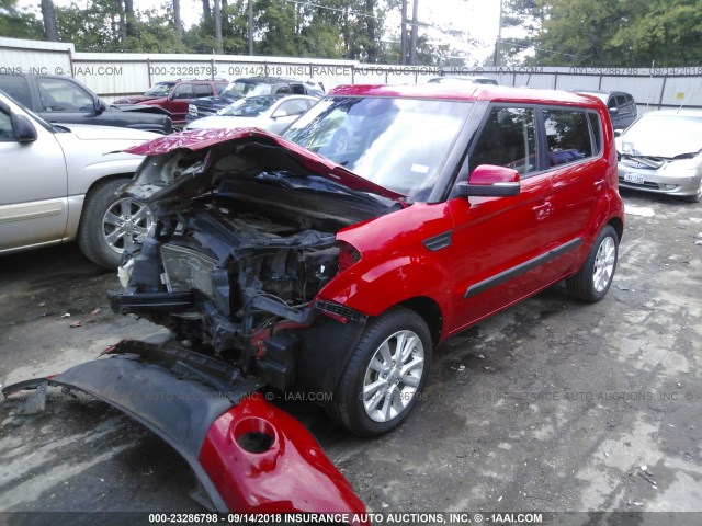 KNDJT2A62C7355189 - 2012 KIA SOUL +/!/SPORT RED photo 2