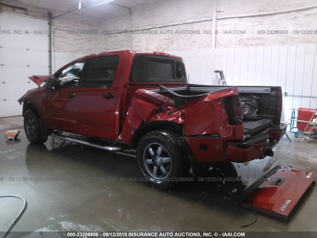 1N6AA0EC9DN310349 - 2013 NISSAN TITAN S/SV/SL/PRO-4X RED photo 3