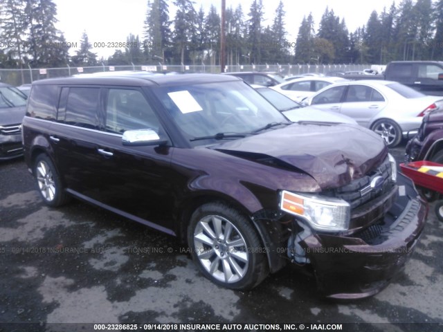 2FMHK6DC6ABD03347 - 2010 FORD FLEX LIMITED BURGUNDY photo 1