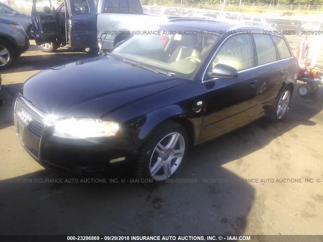 WAUKF78E77A164976 - 2007 AUDI A4 2.0T AVANT QUATTRO BLACK photo 2