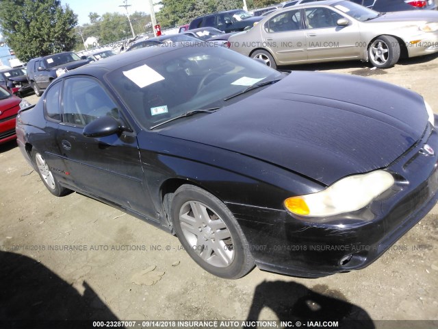 2G1WX12K1Y9218680 - 2000 CHEVROLET MONTE CARLO SS შავი ფოტო 1