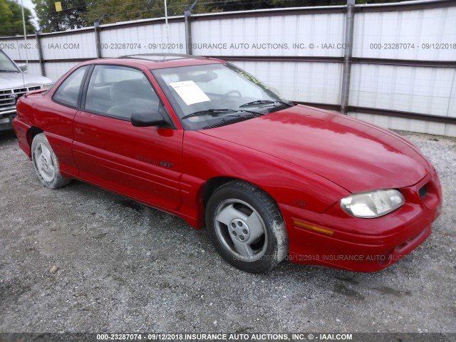 1G2NW12M2VC818608 - 1997 PONTIAC GRAND AM GT RED photo 1