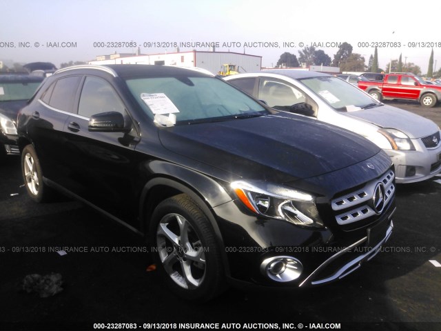 WDCTG4EB1JJ472594 - 2018 MERCEDES-BENZ GLA 250 BLACK photo 1