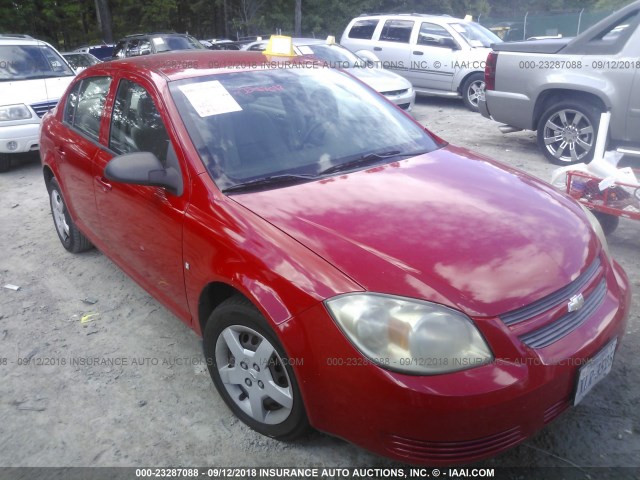 1G1AK58F387306724 - 2008 CHEVROLET COBALT LS RED photo 1