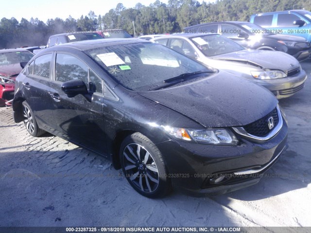 2HGFB2F96EH558834 - 2014 HONDA CIVIC EXL 黑色 照片 1