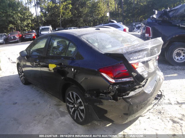 2HGFB2F96EH558834 - 2014 HONDA CIVIC EXL 黑色 照片 3