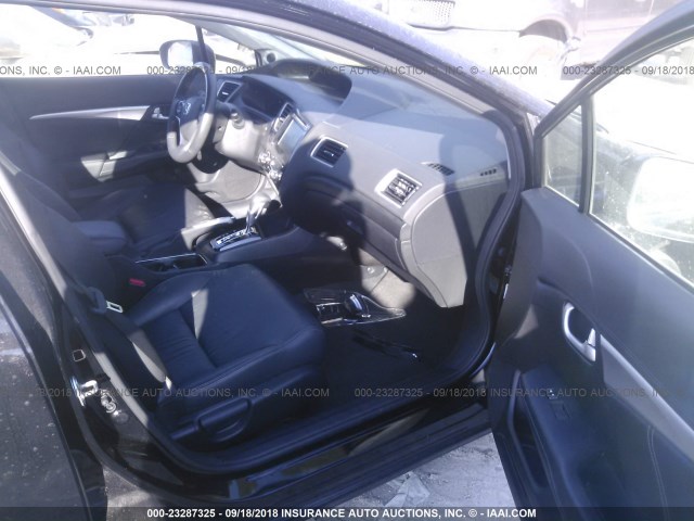 2HGFB2F96EH558834 - 2014 HONDA CIVIC EXL 黑色 照片 5