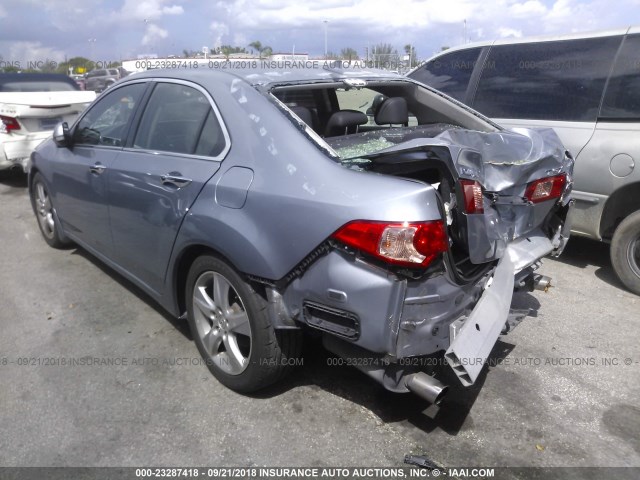 JH4CU2F67CC000054 - 2012 ACURA TSX TECH Light Blue photo 3