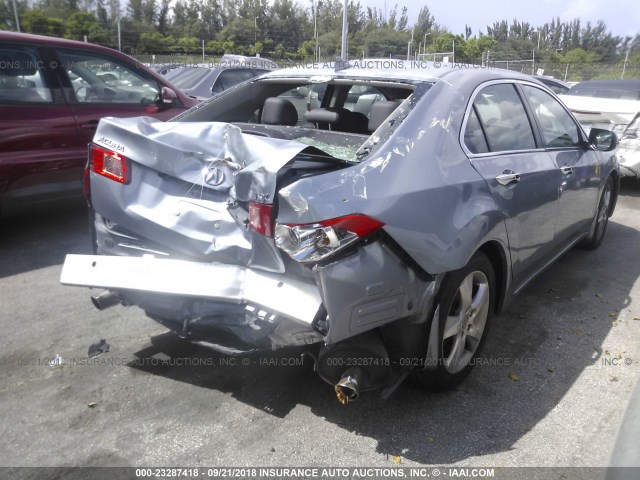 JH4CU2F67CC000054 - 2012 ACURA TSX TECH Light Blue photo 4