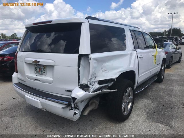 1GNSCJKCXJR126268 - 2018 CHEVROLET SUBURBAN C1500 PREMIER WHITE photo 14