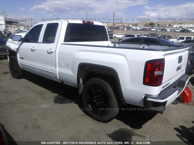 1GTV2LEC9GZ296596 - 2016 GMC SIERRA K1500 WHITE photo 3