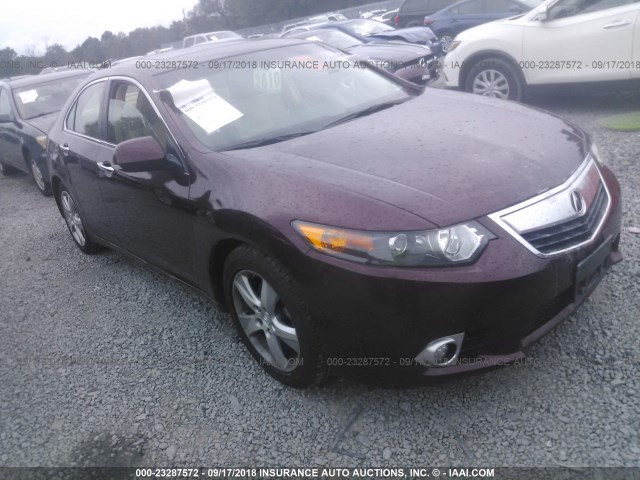 JH4CU2F62CC011642 - 2012 ACURA TSX TECH BURGUNDY photo 1