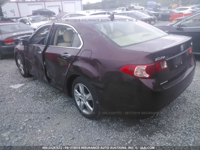 JH4CU2F62CC011642 - 2012 ACURA TSX TECH BURGUNDY photo 3