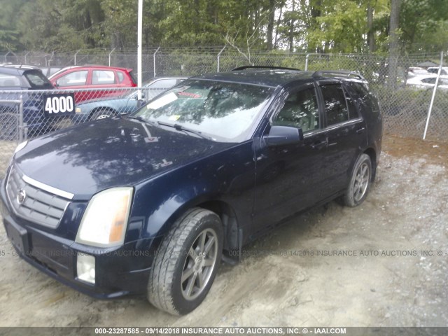 1GYEE63A740148354 - 2004 CADILLAC SRX BLUE photo 2