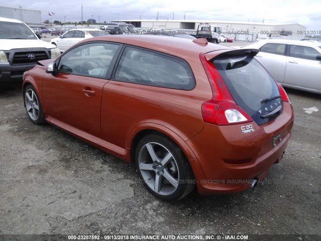 YV1672MK8B2199376 - 2011 VOLVO C30 T5 ORANGE photo 3