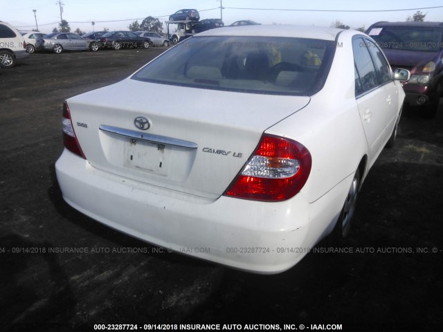 4T1BE32K93U203794 - 2003 TOYOTA CAMRY LE/XLE/SE Ақ фото 4
