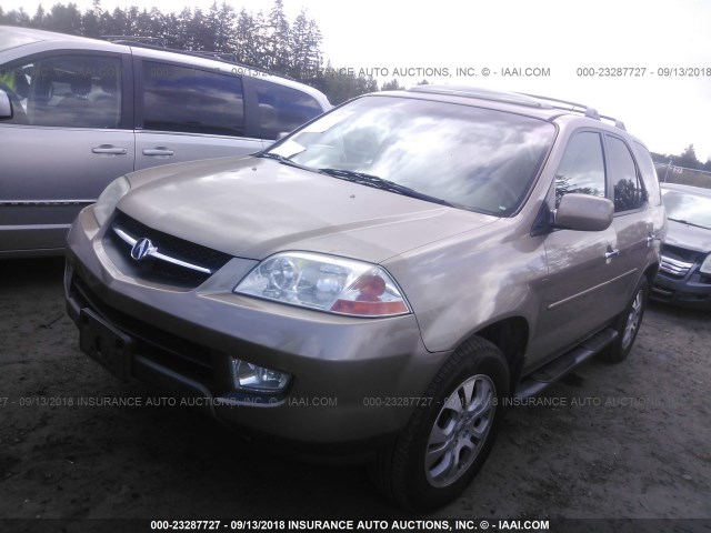 2HNYD18703H509286 - 2003 ACURA MDX TOURING GOLD photo 2