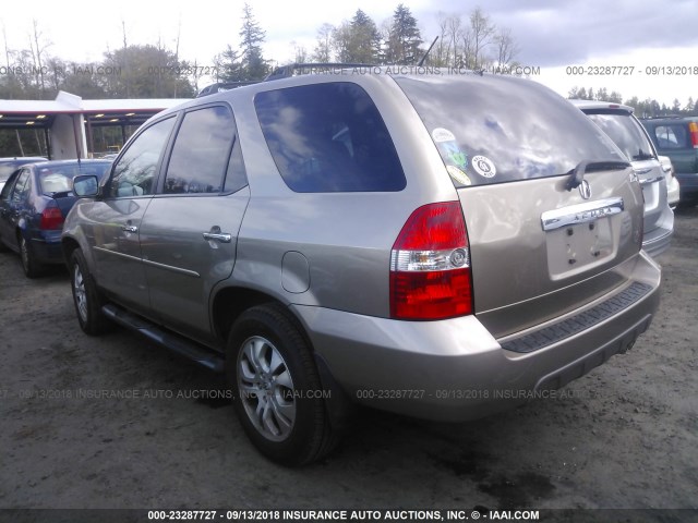 2HNYD18703H509286 - 2003 ACURA MDX TOURING GOLD photo 3