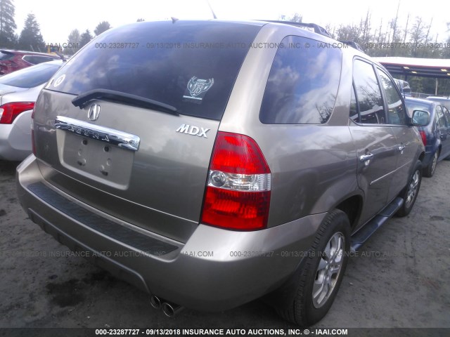 2HNYD18703H509286 - 2003 ACURA MDX TOURING GOLD photo 4