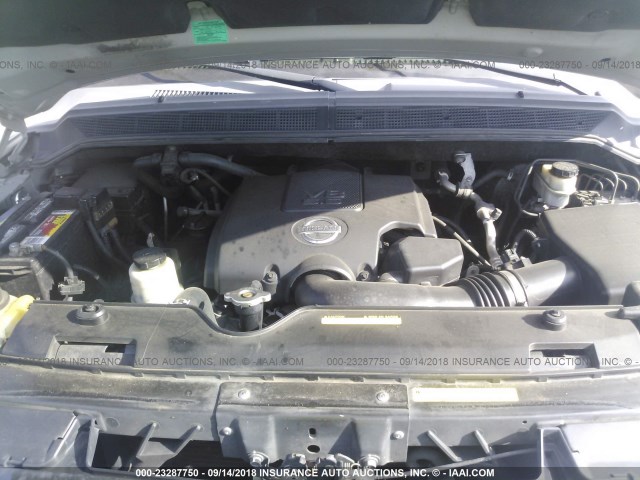 5N1BA08C87N715587 - 2007 NISSAN ARMADA SE/LE SILVER photo 10