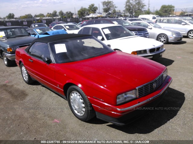 1G6VS3392PU125714 - 1993 CADILLAC ALLANTE RED photo 1